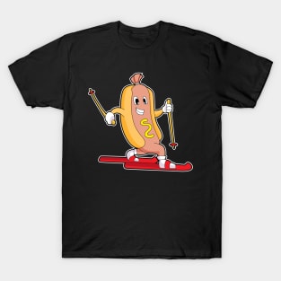 Hotdog Skier Ski T-Shirt